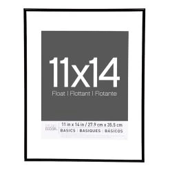 Hot Sale β 6 Pack: Black Thin 11" x 14" Float Frame, Basics by Studio Décor® by Studio Decor π€©