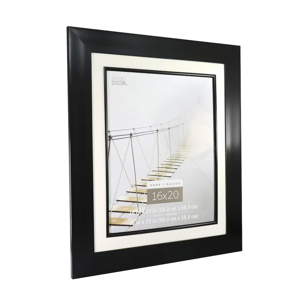 Cheapest ❤️ 4 Pack: Wide Black Frame, 20" x 24" With 16" x 20" Mat, Home Collection By Studio Décor® by Studio Decor ✨ 3 Cheapest ❤️ 4 Pack: Wide Black Frame, 20" x 24" With 16" x 20" Mat, Home Collection By Studio Décor® by Studio Decor ✨ - Image 3