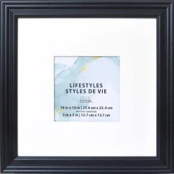 Budget ❤️ 12 Pack: Black Square 5" x 5" Frame With Mat, Lifestyles™ by Studio Décor® by Studio Decor ✔️