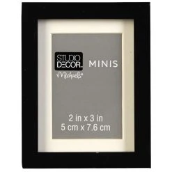 Cheapest 🎉 12 Pack: Black Mini Frame with Mat by Studio Décor® by Studio Decor ❤️