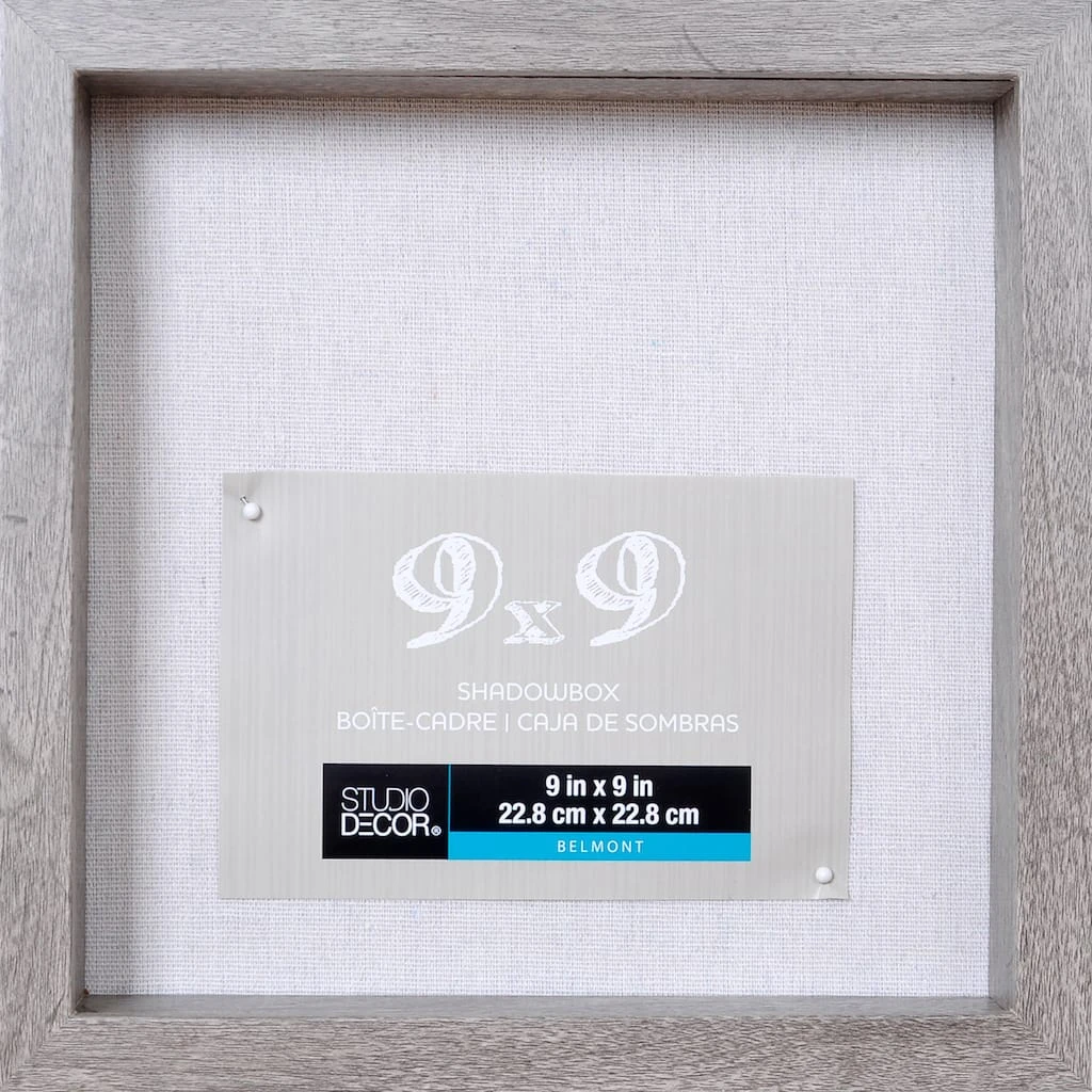 Outlet 🎁 8 Pack: Gray 9" x 9" Belmont Shadow Box by Studio Décor® by Studio Decor 😉 1 Outlet 🎁 8 Pack: Gray 9" x 9" Belmont Shadow Box by Studio Décor® by Studio Decor 😉