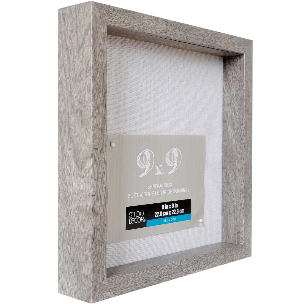 Outlet 🎁 8 Pack: Gray 9" x 9" Belmont Shadow Box by Studio Décor® by Studio Decor 😉 3 Outlet 🎁 8 Pack: Gray 9" x 9" Belmont Shadow Box by Studio Décor® by Studio Decor 😉 - Image 3