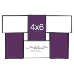 Outlet ⭐ 12 Pack: 6 Opening Black 4" x 6" Collage Frame, Basics by Studio Décor® by Studio Decor ⭐